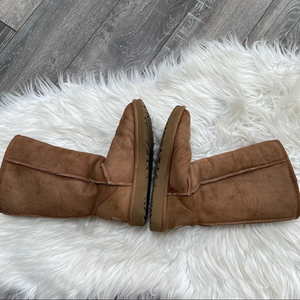 UGG classic tall boots suede leather Sherpa lined women size 6 - Picture 8 of 11